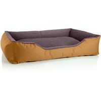 BedDog Hundebett TEDDY, Hundesofa aus Cordura und Microfaser-Velours, waschbares Hundebett mit Rand, Hundekissen vier-eckig:XXXL (ca. 150x110cm),