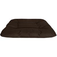 BedDog 2in1 Hundebett REX, Wende-Hunde-Kissen oval-rund, großes Hundekörbchen, waschbares Hundebett, Hundesofa:XXL (ca. 120x100x14cm), CHOCOLATE (braun)