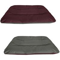 BedDog 2in1 Hundebett REX, Wende-Hunde-Kissen oval-rund, großes Hundekörbchen, waschbares Hundebett, Hundesofa:XXXL (ca. 140x110x14cm), CHERRY-ROCK