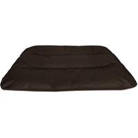 BedDog 2in1 Hundebett REX, Wende-Hunde-Kissen oval-rund, großes Hundekörbchen, waschbares Hundebett, Hundesofa:XXXL (ca. 140x110x14cm), CHOCOLATE (braun)