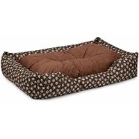 BedDog Hundebett MIMI, Hundesofa aus Cordura, Microfaser-Velours, waschbares Hundebett vier-eckig mit Rand, Hundekissen:XXXL (ca. 150x110cm),