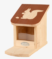 esschertdesign Eichhörnchen-Futterhaus - Holz - Esschert Design