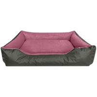 BedDog Hundebett LUPI, Hundesofa aus Cordura, Microfaser-Velours, waschbares Hundebett mit Rand, Hundekissen vier-eckig:XXXL (ca. 150x110cm),