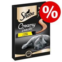 Sheba 20% korting!  Creamy Snacks - Kip (4 x 12 g)