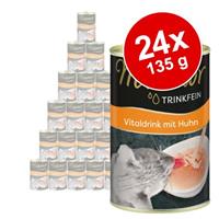 Voordeelpakket Miamor Trinkfein Vitaliteitsdrank 24 x 135 ml -  Kip voor kittens