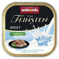 Voordeelpakket Animonda Vom Feinsten Adult Milkies in Saus 32 x 100 g - Konijn in roomsaus