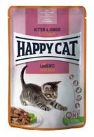 Voordeelpakket Happy Cat Pouch Meat in Sauce 12 x 85 g - Land Gevogelte Kitten