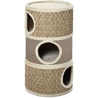 PawHut kattenkrabpaal Kattenton voor katten 3 niveaus Krabpaal klimboom Kattenmeubel met sisal pluche 37,5 x 37,5 x 70 cm | Aosom Netherlands