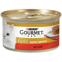 Gourmet Gold Hartig Torentje 85 g - Kattenvoer - Rund