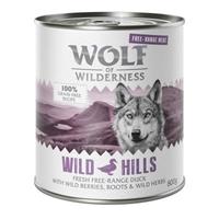 6x800g Scharrelkip Wide Acres Wolf of Wilderness Hondenvoer