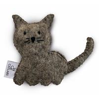 CATLABS Katzenspielzeug braune Katze mit Katzenminze