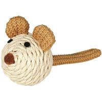 TRIXIE Maus mit Rassel Seil natur 5 cm - 