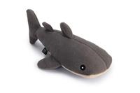 Fehlt Hunde-Plüschspielzeug Minus One Walhai grau, Breite: ca. 22 cm, Länge: ca. 33 cm