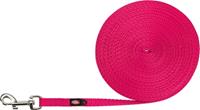 Trixie Sleeplijn extra licht - Fuchsia 10m lang/10mm breed