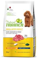 Natural trainer dog adult mini beef / rice