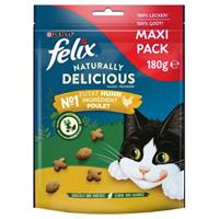 Felix Naturally Delicious Kattensnacks - Rund met Gojibessen (180 g)