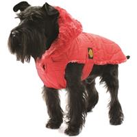 FASHION DOG Steppmantel für Hunde - Rot - 30 cm - 