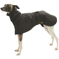 FASHION DOG eleganter Hundemantel speziell für Windhunde - Schwarz - 43 cm - 