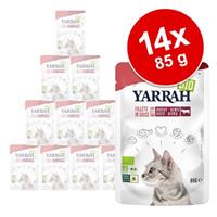 Yarrah Bio Filets in Saus 14 x 85 g Kattenvoer - met Kip
