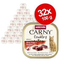 Animonda Carny Country Adult 32 x 100 g Kattenvoer - Kip, Eend + Gans