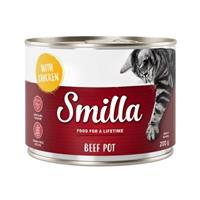 Smilla Rundvlees 6 x 200g Katten - Rund met Kippenlever