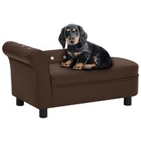 VIDAXL Hundesofa Braun 83x45x42 cm Kunstleder