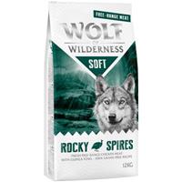 Wolf of Wilderness Soft - Rocky Spires - Scharrelkip & Parelhoender Hondenvoer - 12 kg
