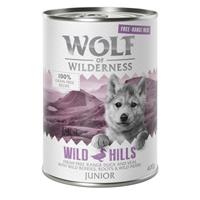 Wolf of Wilderness Junior Scharrelvlees 6 x 400 g Hondenvoer - Junior Blue River - Kip & Zalm
