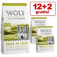 Wolf of Wilderness 12 + 2 kg gratis! 14 kg  droogvoer - 'Soft - Blue River' - Zalm Hondenvoer
