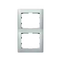 LEGRAND 771306 - Frame Galea 2-fold vertical soft aluminium