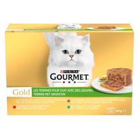 Gourmet Gold Terrine 12 x 85 g Kattenvoer - met Groente