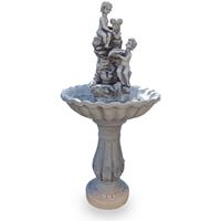 KIOM Gartenbrunnen Figurenbrunnen Wasserspiel FoFiglioletti 106 cm 10902 - antik grau
