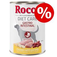 Rocco Voordeel:  Diet Care 24 x 400 g  - Gastro Intestinal Kip met Pastinaak