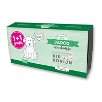 Jarco Dog Vleeskuipje 1+1 2x150 g - Hondenvoer - Kip&Konijn 1-100 Kg