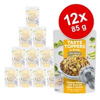 Applaws Taste Toppers Pouch in Bouillon 12 x 85 g Hondenvoer - Kip met Broccoli, Appel en Quinoa