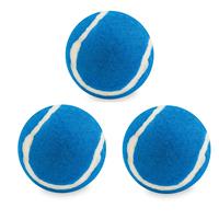 5x stuks blauwe hondenballen 6,4 cm -