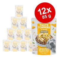 Applaws Taste Toppers in Saus 12 x 85 g Hondenvoer - Kip, Erwten, Pompen & Witte Bonen