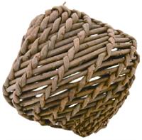 Happy Pet knaagdierspeelbal Wilg 14 cm hout bruin