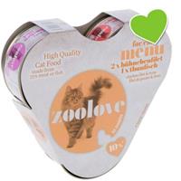 zoolove Probeerpakket Kip en Tonijn - 3 x 70 g:  2 x Kip, 1 x Tonijn