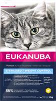 Eukanuba Adult Sterilised/Weight Control Huhn Katzenfutter 2 kg
