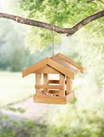 HOME Living Haustier Zubehör Päuschen Vogelfutterhäuser braun
