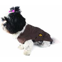 FASHION DOG Regenmantel für Hunde - Braun - 30 cm
