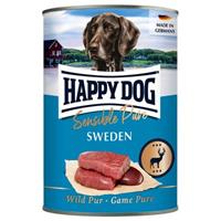 Happy Dog Sensible Pure 6 x 400 g Hondenvoer - Sweden (Wild Puur)