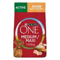 Purina One 7kg  Medium/Maxi Active Huhn Hundefutter trocken