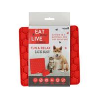 Fehlt Hunde-Schleckmatte Fun & Relax rot, Maße: ca. 19 x 19 cm