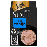Sheba Soup 4x40 g - Kattenvoer - Tonijn