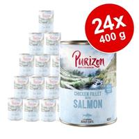 12x400g Adult Kipfilet met Wild Zwijn Purizon Kattenvoer