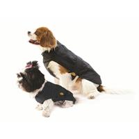 FASHION DOG Regenmantel für Hunde - Schwarz - 27 cm
