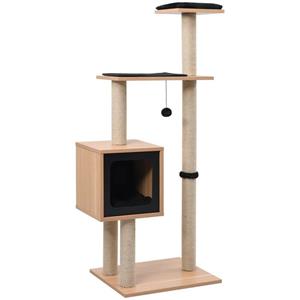 Topdeal - Katzen-Kratzbaum mit Sisal-Kratzmatte 123 cm FF170920DE