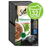 32x85g Mix Selectie in Saus Sheba Nature's Collection Kattenvoer